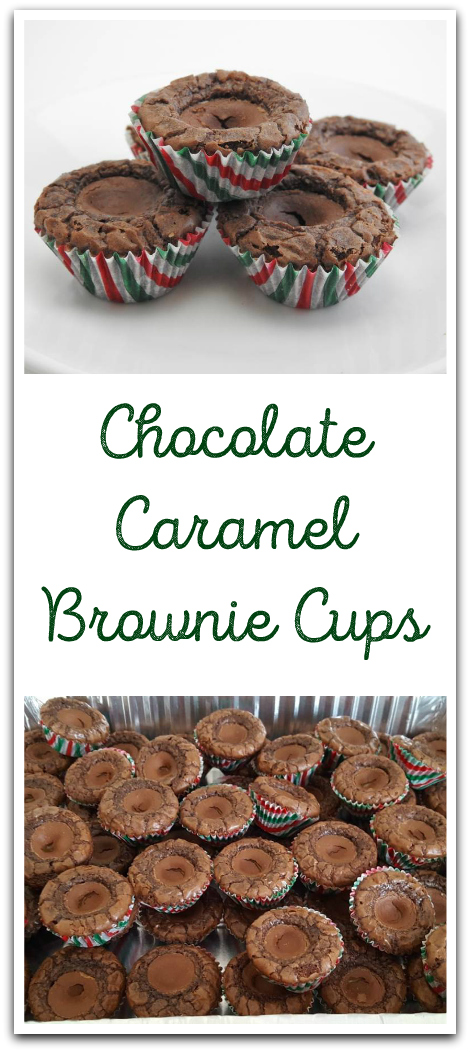 Chocolate Caramel Brownie Cups