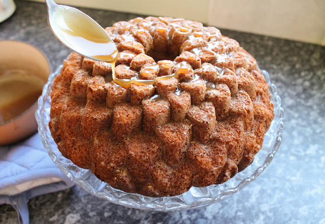 Food Lust People Love: With a rich and almost sticky crumb, this lemon honey olive Bundt cake is made with tart yogurt, then drizzled with a definitely sticky honey glaze, for a sweet treat lemon (and honey!) lovers will devour.