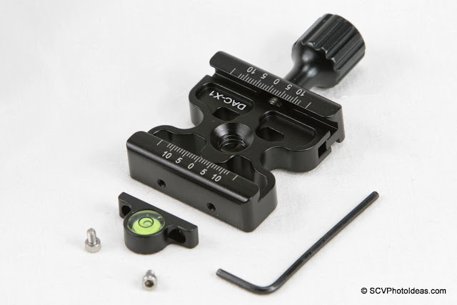 Desmond DAC-X1 Skeleton QR Clamp - bubble level components