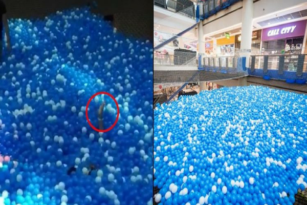 Video Ibu dan Anak Laki-Lakinya Tenggelam ke Dalam Lautan Bola di Mall Video Ibu dan Anak Laki-Lakinya Tenggelam ke Dalam Lautan Bola di Mall