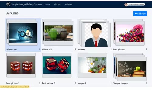 Online art gallery project in PHP free download