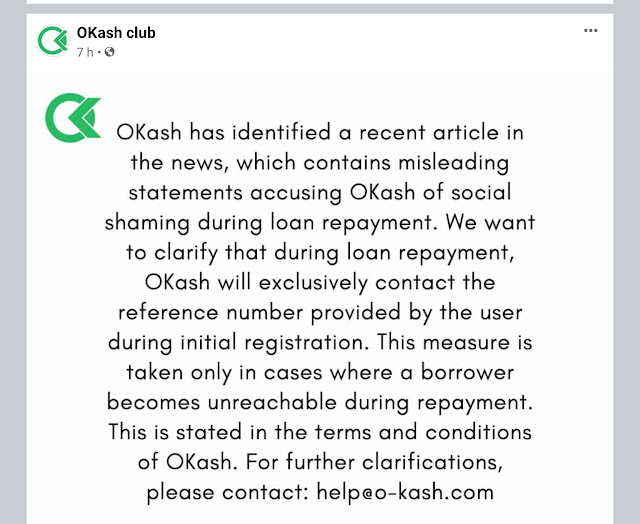 Okash loan app 