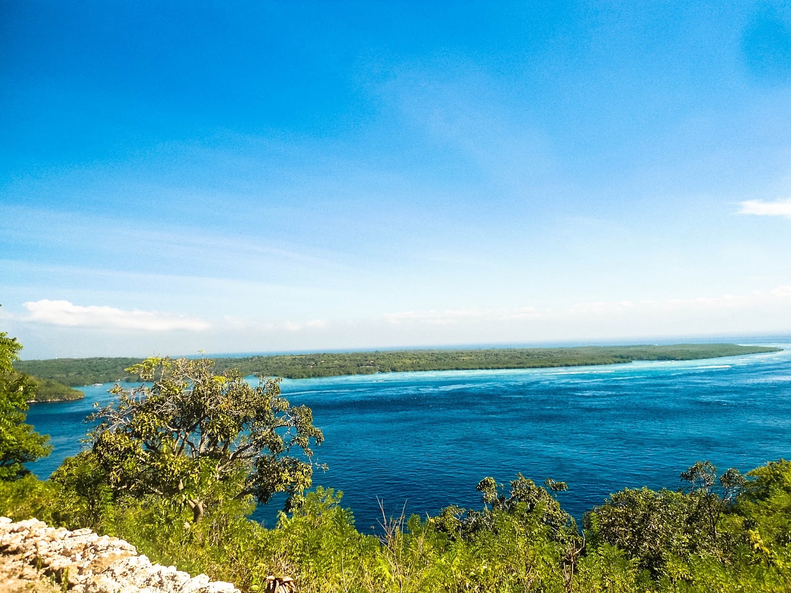 View Ceningan dan Lembongan Lokasi Tanah yang dijual area Gamat Nusa Penida Bali