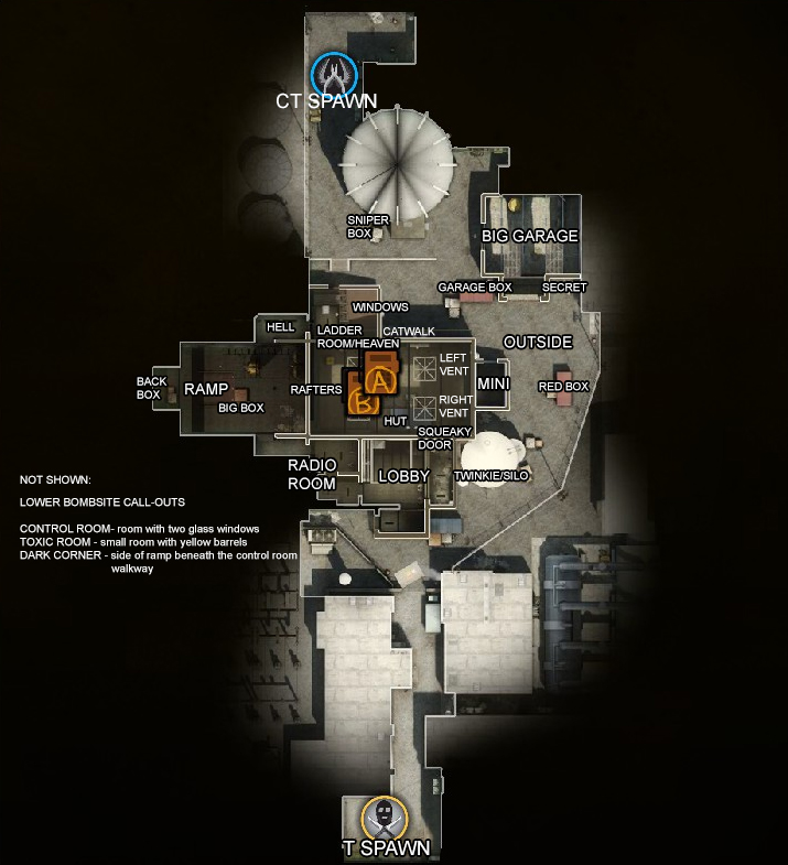 Карта nuke cs go с обозначениями