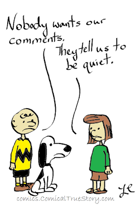 Nobody wants to hear from the Peanuts Gallery