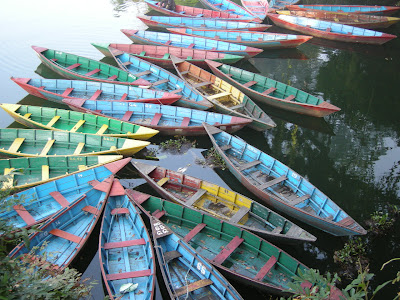 boats on Phewa Lake Nepal
