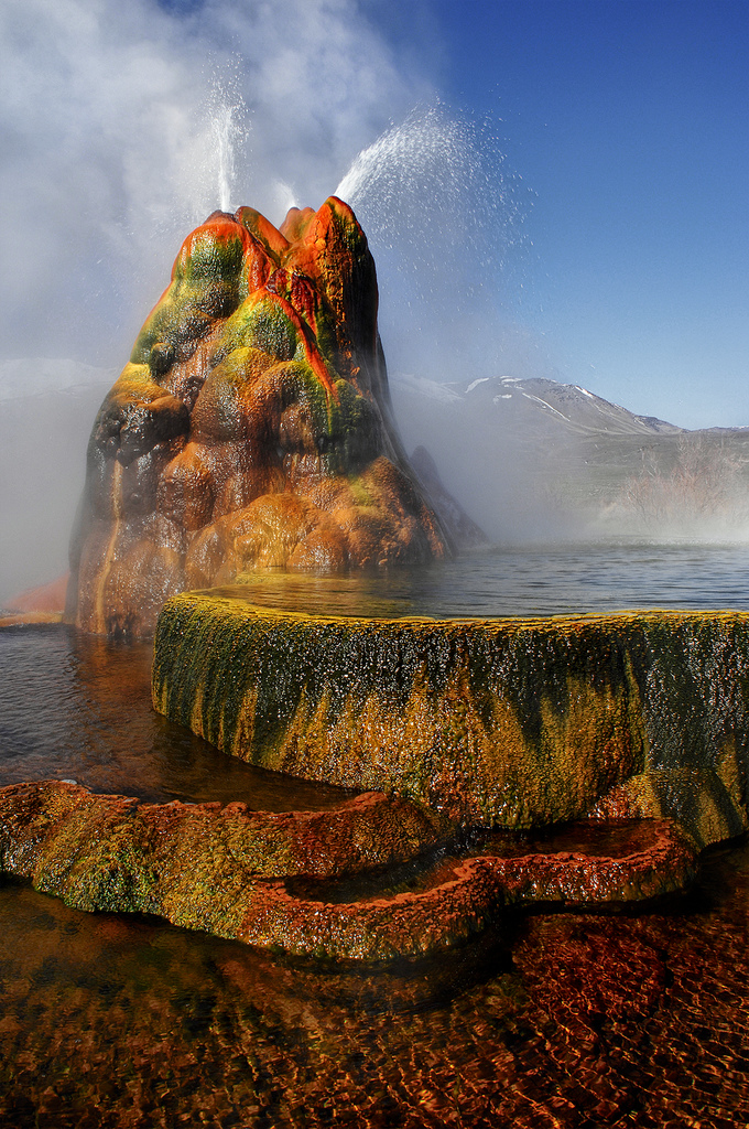 hot celebrity and model: Stunning Natural Fly Geyser- a very little