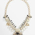 Crystal stone statement necklace