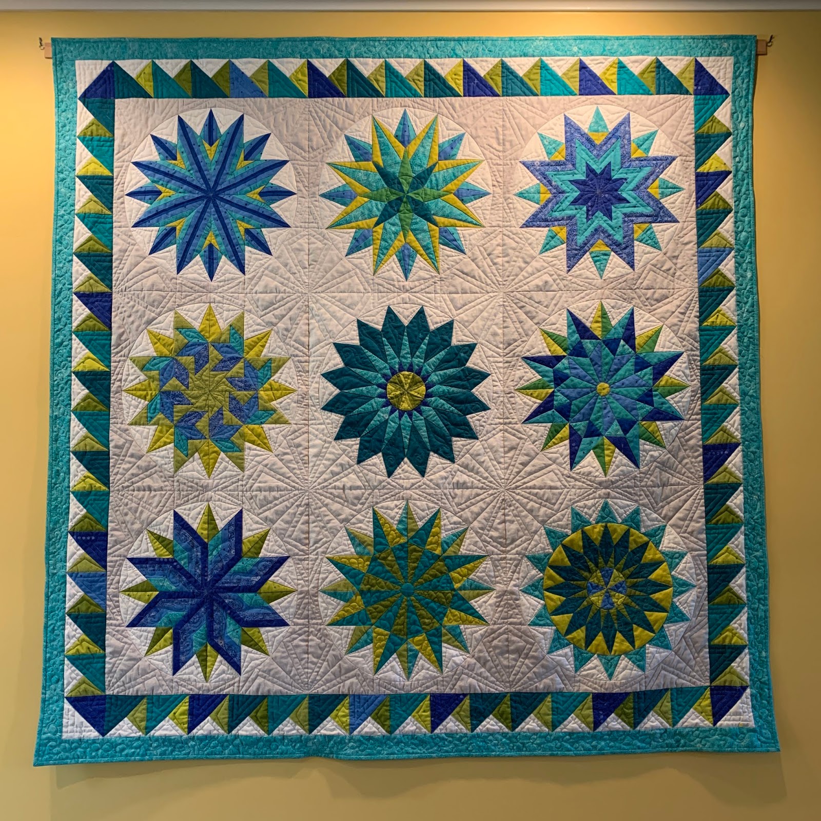 My Joyful Journey Free Motion QuiltingRuler WorkQuilting Sizzle Quilt