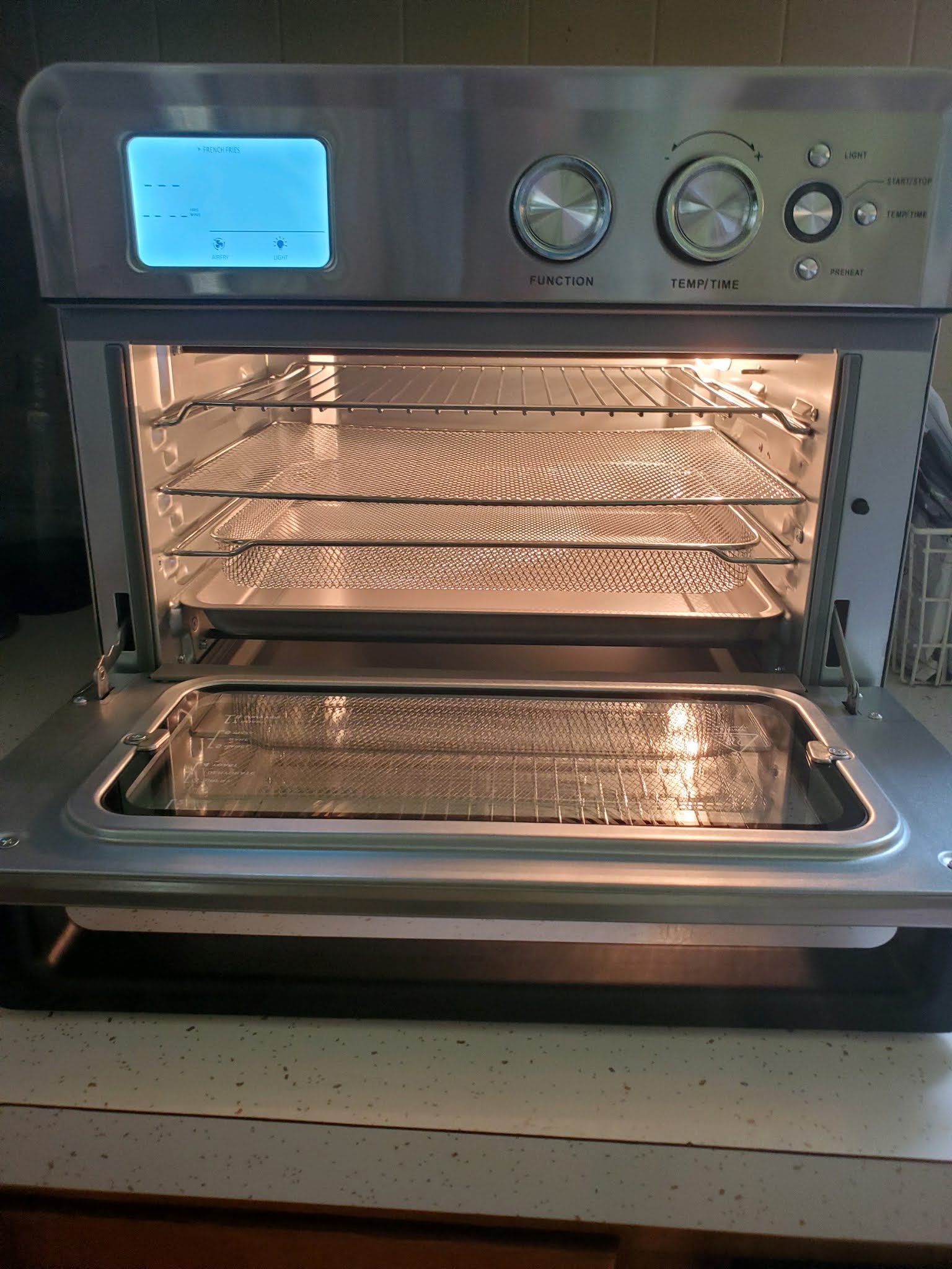 Donna's Reviews And Thoughts CalmDo Air Fryer Toaster Oven, 26.3 QT