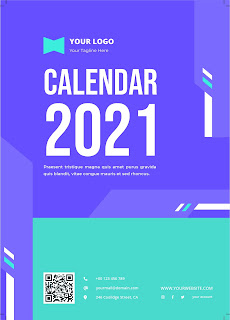 New 2021 Photoshop calendar PSD Template Free Dwonlode