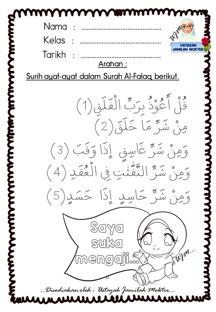 Latihan Surah Al Fatihah - Gambaran