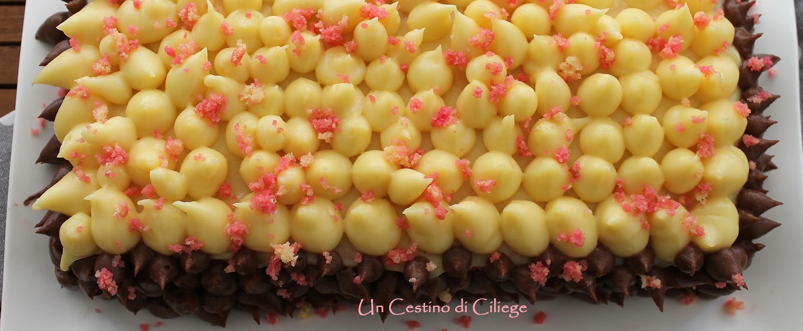 Un cestino di ciliege Zuppa Inglese