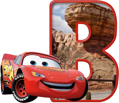 Alfabeto Decorativo: Alfabeto - Carros 9 - PNG - Letras - Maiúsculas