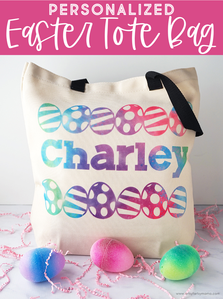 Personalized Easter Tote Bag