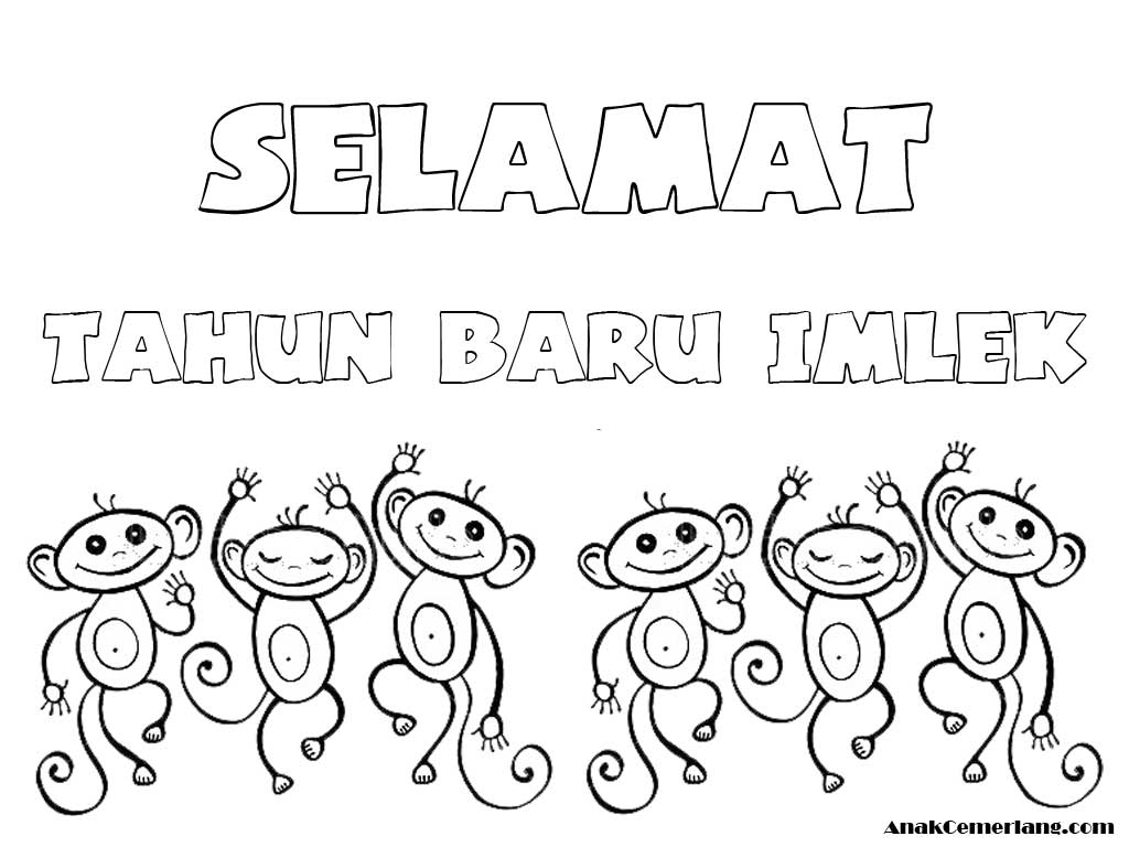 12 Gambar Mewarnai Imlek Anak Cemerlang 2016 Islam