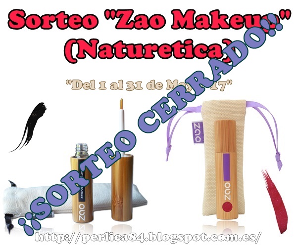 Ganadora del Sorteo "Zao Makeup" (Naturetica) es: