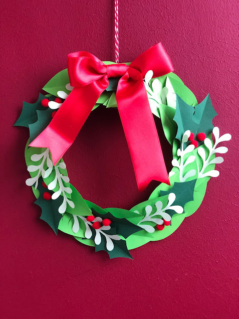 DIY: Weihnachtskranz aus Papier | ars vera(e) - DIY-Blog für kreative