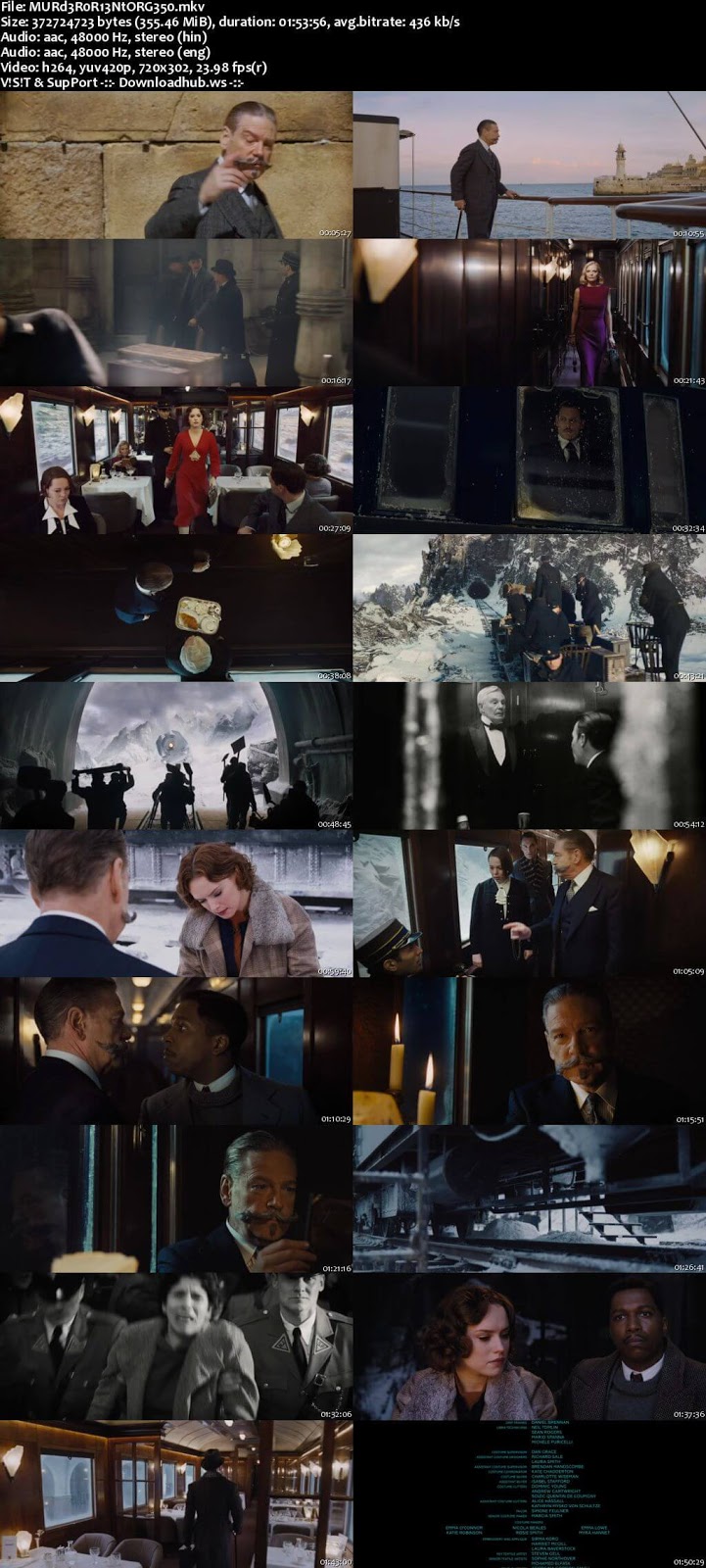 Murder on the Orient Express 2017 Hindi Dual Audio 480p BluRay Free Download