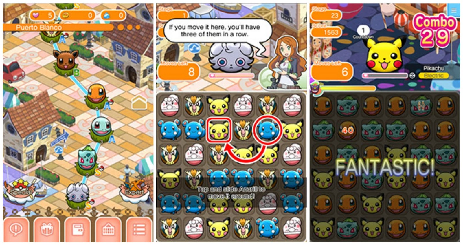Pokémon Shuffle Mobile v1.12.0 Apk Mod.