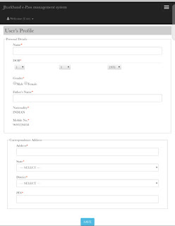 epass personal details form