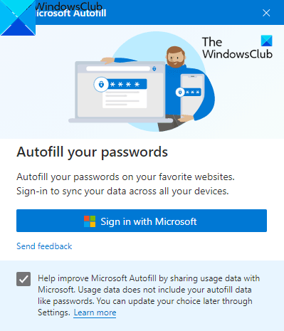 Как настроить и использовать Microsoft Autofill Password Manager в Chrome