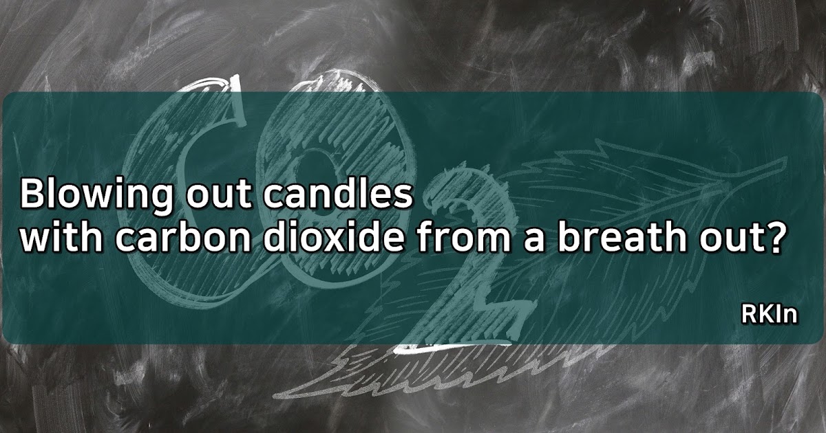 Blowing out candles with carbon dioxide from a breath out? RKIn