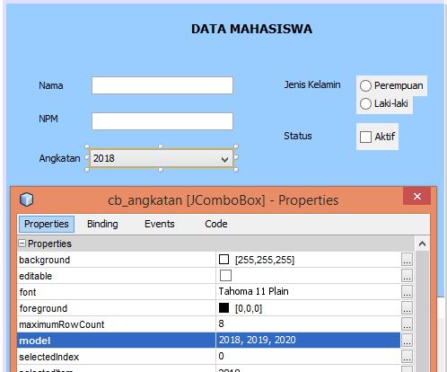 Java Netbeans : Menampilkan data di tabel tanpa database - Vlog Orang IT