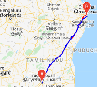 Trichy to Chennai taxi