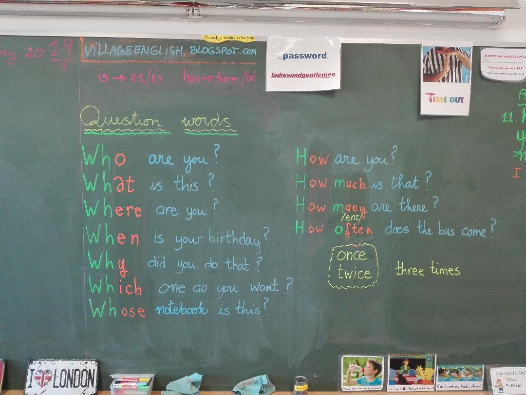 "The Village", an English Corner: 5º FIFTH GRADERS
