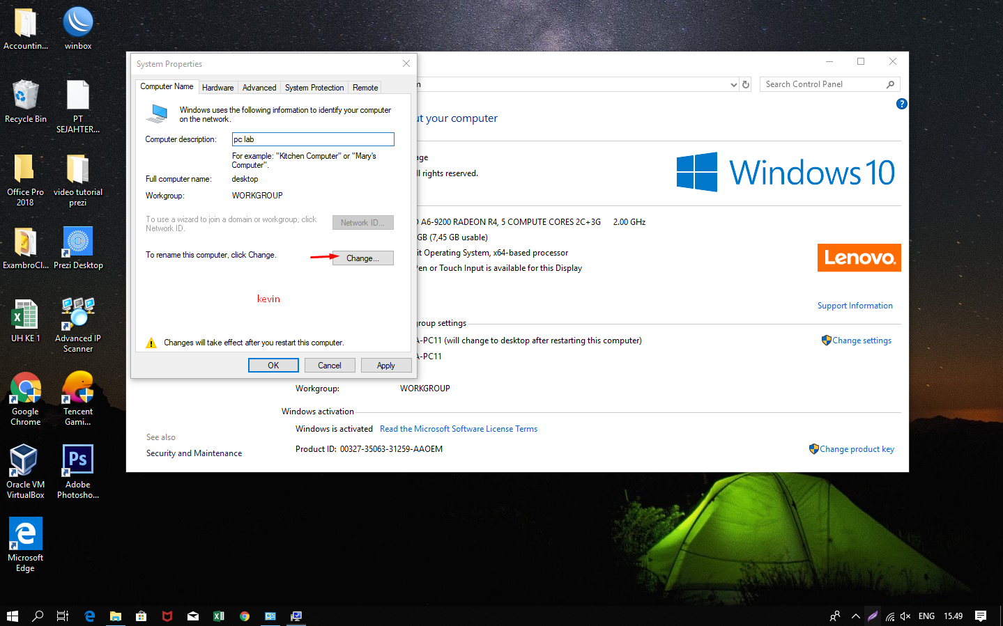 Cara Mengganti Nama Host Name Pada Laptop/Komputer di Windows tkjstudies