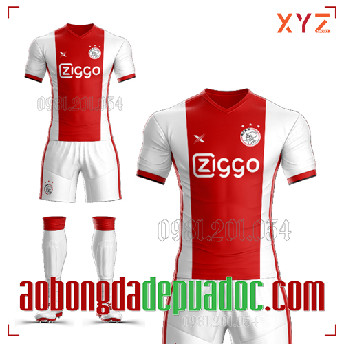 Áo Ajax Amsterdam 2020 Sân Nhà Màu Đỏ Trắng Đẹp Và Độc