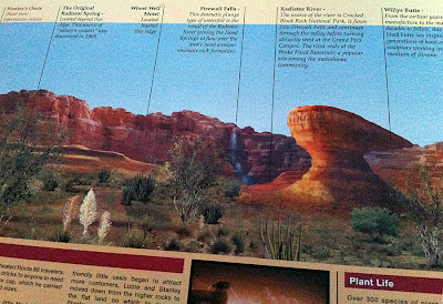 Cars Land Carsland signs information rock formations identify
