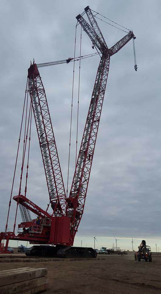 Industrial History Cranes with a Luffer Jib