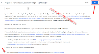 Cara Membuat Akun Google Tag Manager