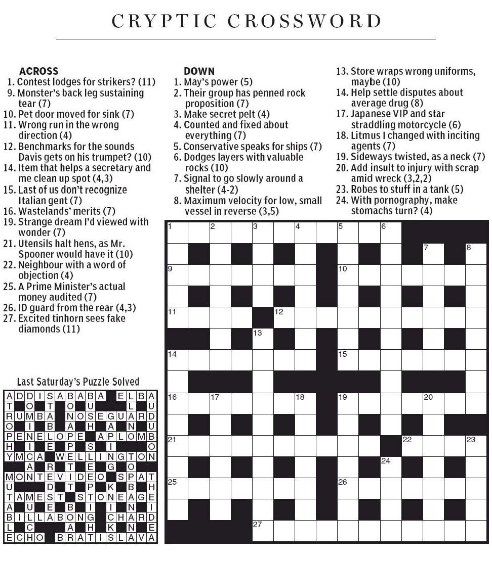 Former uk prime minister theresa crossword clue