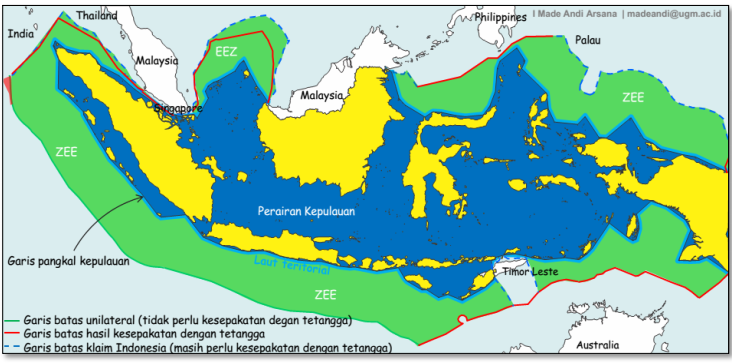 Samudra luas yang mengapit wilayah indonesia yaitu