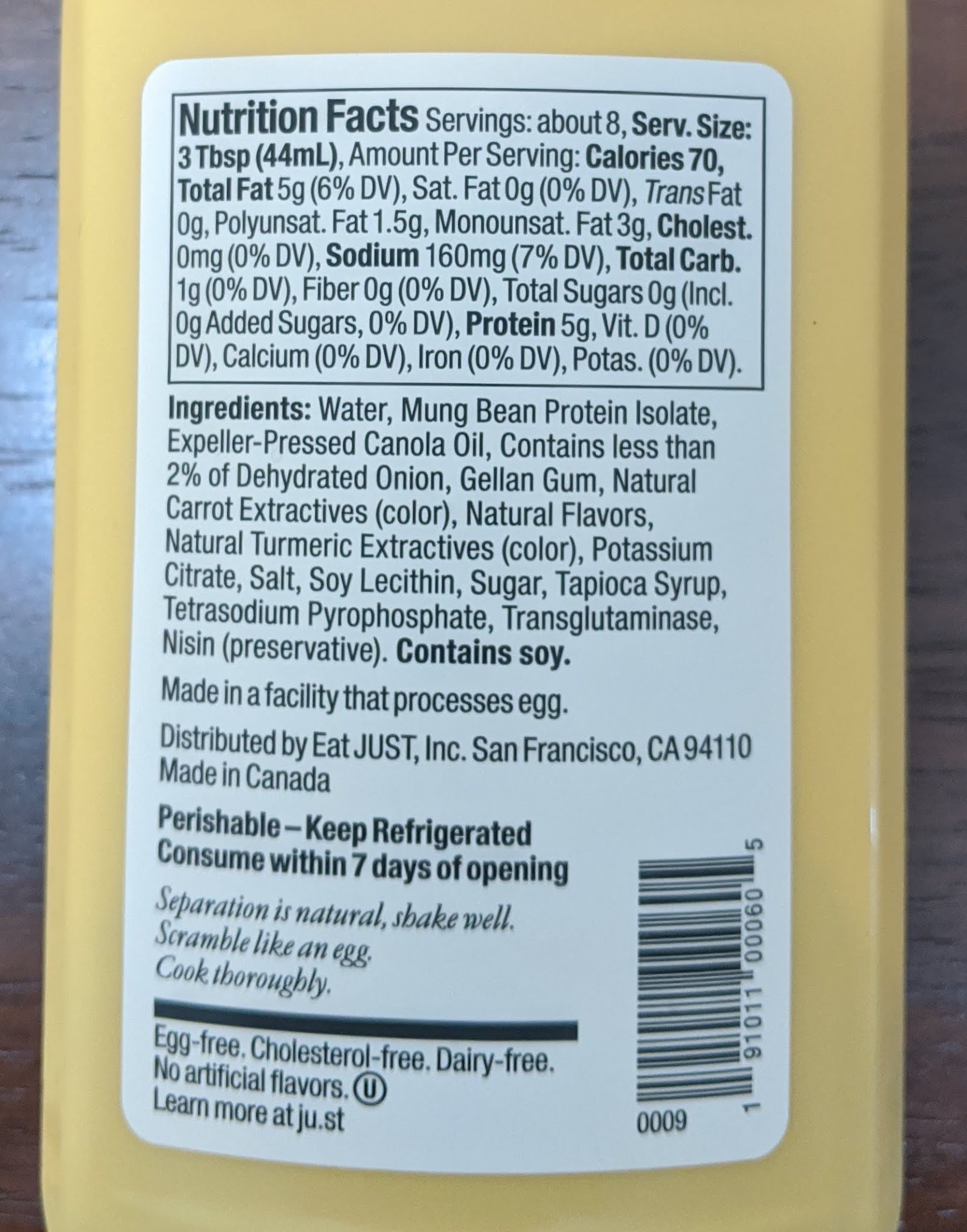 Vegan Adjacent Review JUST Egg