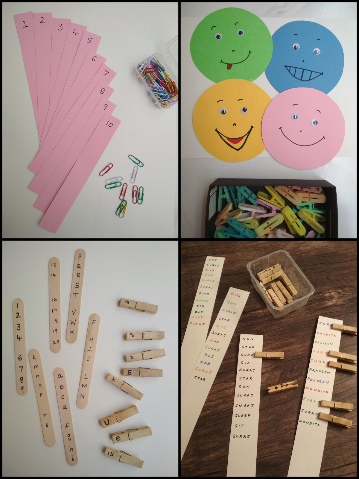 Sonshine Mumma Clips (Paper and Clothes Clips) Activity Ideas