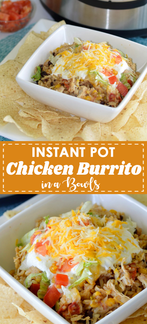 Easy Instant Pot Shredded Chicken Burrito Bowls [video]