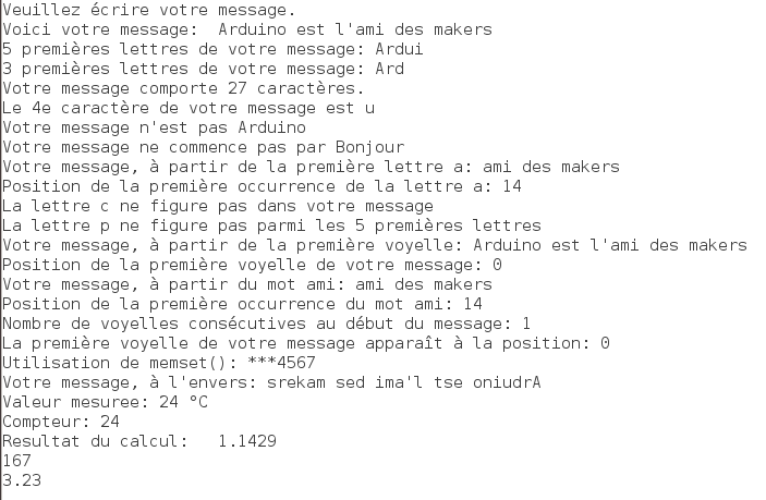 Langage C Remplir Un Tableau De Char Électronique en amateur: Texte et Arduino (2): les tableaux de