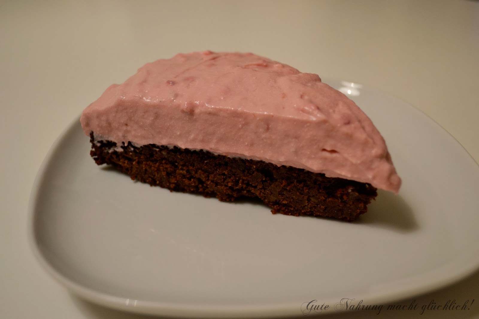 Gute Nahrung macht glücklich : Himbeer-Schokoladen-Kuchen Low Carb