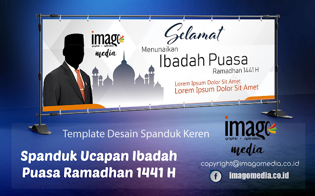 Download Spanduk Ucapan Ibadah Puasa Ramadhan 1441 H - Imago Media