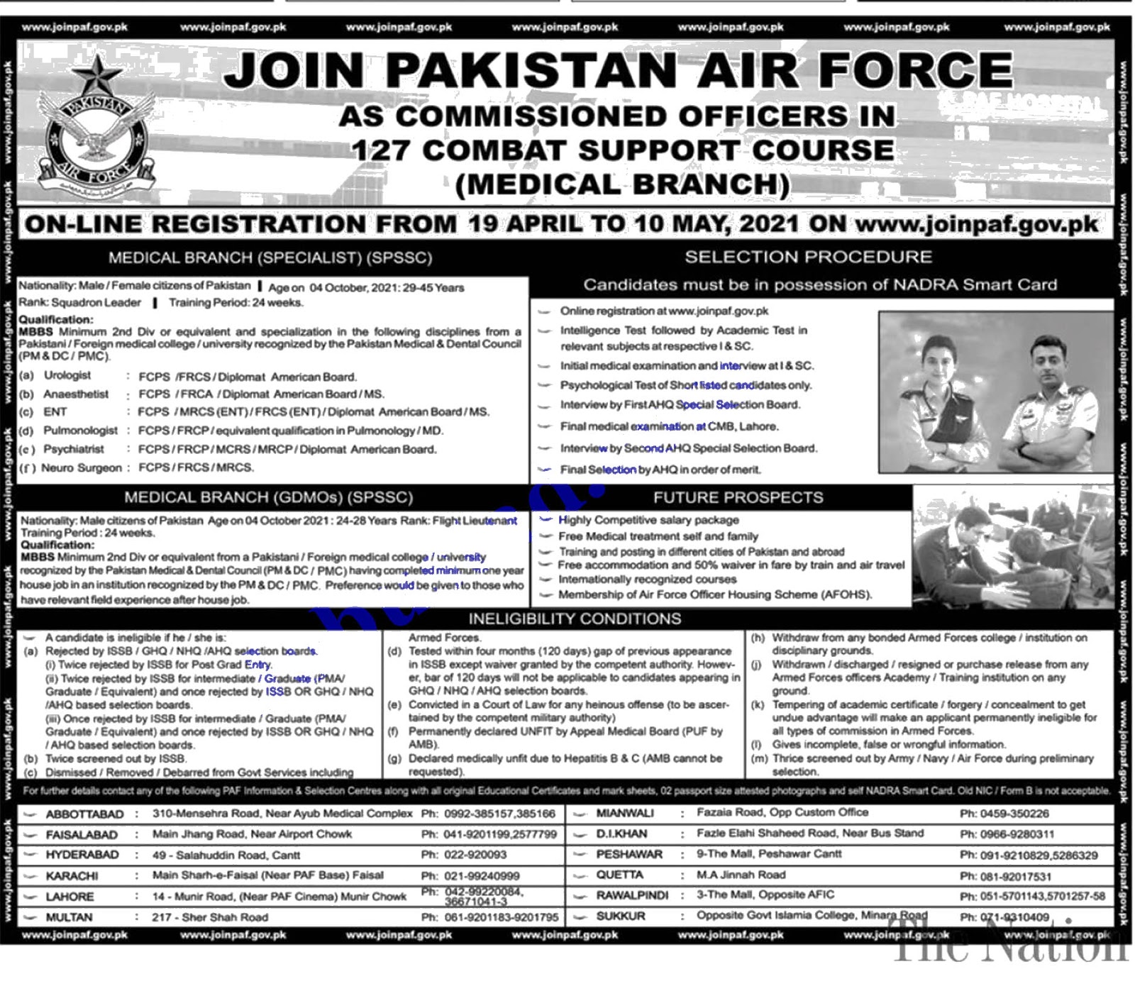 paf female jobs 2021