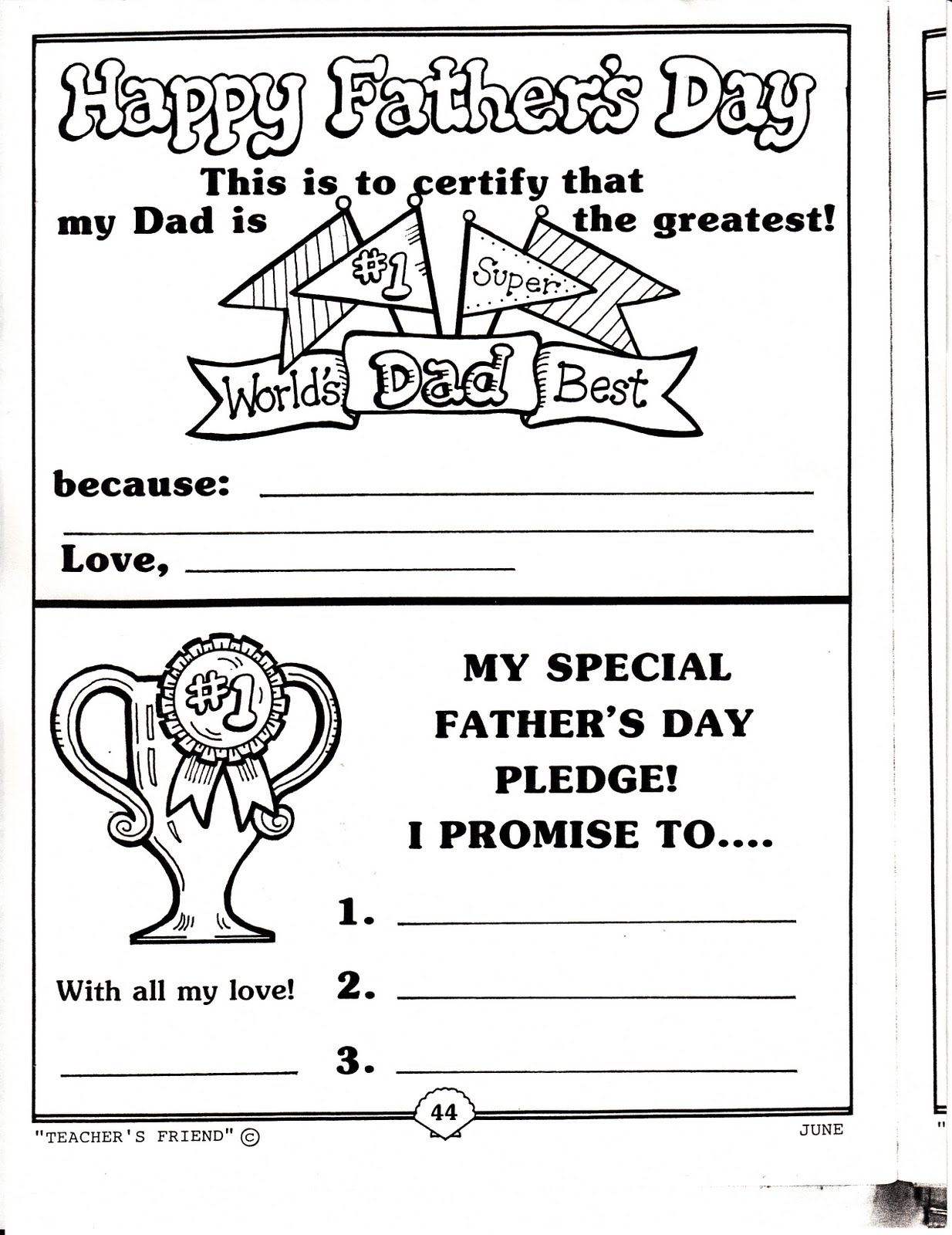 Father's Day Activities and Printables : Let's Celebrate!