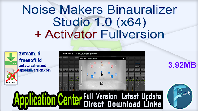 Noise Makers Binauralizer Studio 1.0 (x64) + Activator Fullversion