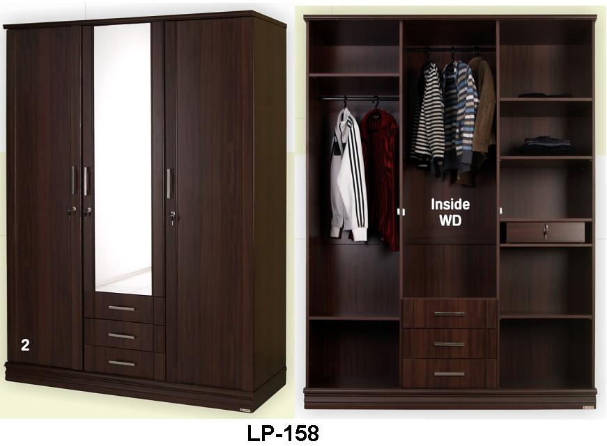 LEMARI PAKAIAN MINIMALIS 3 PINTU - FURNITURE MINIMALIS MURAH - NIAGA