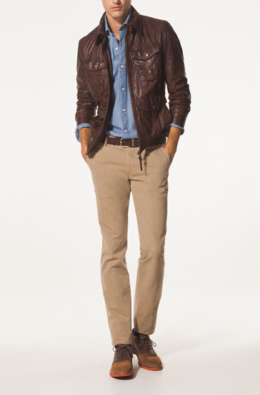 6 Moda: massimo dutti 2013 Leather jackets - collection men