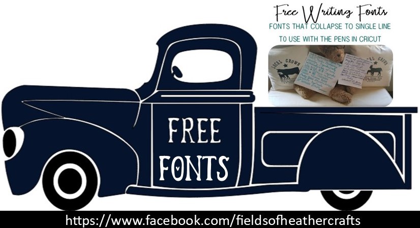 Fields Of Heather: Free Fonts For Writing With Cricut - With Super Fine Tip  Pens