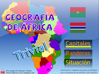 TRIVIAL DE ÁFRICA: CAPITALES, BANDERAS Y SITUACIÓN.